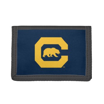 Cal Gold C With Bear Trifold Wallet by ucberkeley at Zazzle