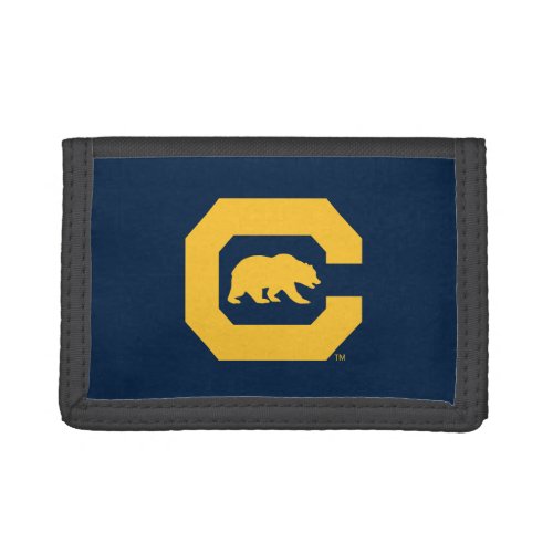 Cal Gold C With Bear Trifold Wallet