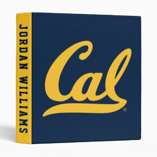 Cal Gold Script 3 Ring Binder