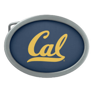 Cal Gold Script Belt Buckle