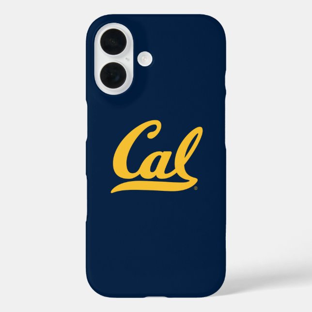 Cal Gold Script Case-Mate iPhone Case (Back)