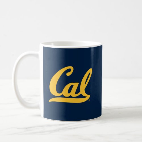 Cal Gold Script Coffee Mug