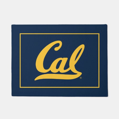 Cal Gold Script Doormat