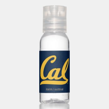 Cal Gold Script Hand Sanitizer by ucberkeley at Zazzle