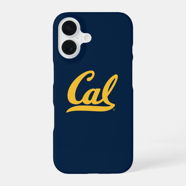 Cal Gold Script Iphone Case (Back)