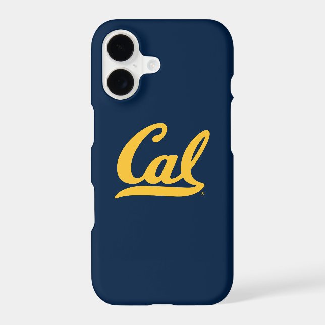 Cal Gold Script Iphone Case (Back)
