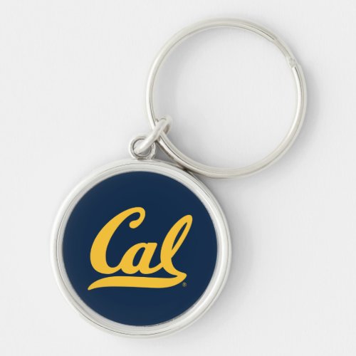 Cal Gold Script Keychain