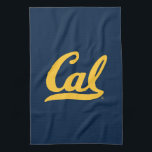 Cal Gold Script Kitchen Towel<br><div class="desc">Check out these new UC Berkeley designs! Show off your Cal Bear pride with these new UC Berkeley products. These make perfect gifts for the Bears student, alumni, family, friend or fan in your life. All of these Zazzle products are customizable with your name, class year, or club. Go Bears!...</div>