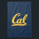 Cal Gold Script Kitchen Towel<br><div class="desc">Check out these new UC Berkeley designs! Show off your Cal Bear pride with these new UC Berkeley products. These make perfect gifts for the Bears student, alumni, family, friend or fan in your life. All of these Zazzle products are customizable with your name, class year, or club. Go Bears!...</div>