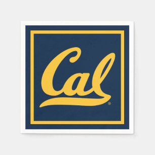 Cal Gold Script Napkins