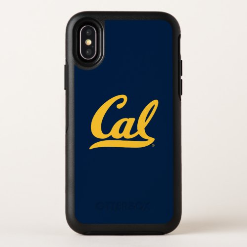 Cal Gold Script OtterBox Symmetry iPhone X Case