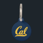 Cal Gold Script Pet ID Tag<br><div class="desc">Check out these new UC Berkeley designs! Show off your Cal Bear pride with these new UC Berkeley products. These make perfect gifts for the Bears student, alumni, family, friend or fan in your life. All of these Zazzle products are customizable with your name, class year, or club. Go Bears!...</div>