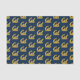 Cal Gold Script Tissue Paper