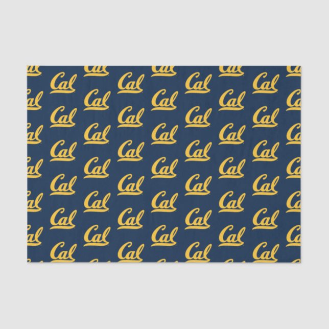 Cal Gold Script Tissue Paper (Front)