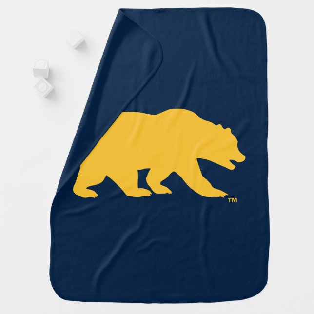 Cal Golden Bear Baby Blanket (In Situ)