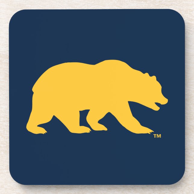 Cal Golden Bear Beverage Coaster (Front)