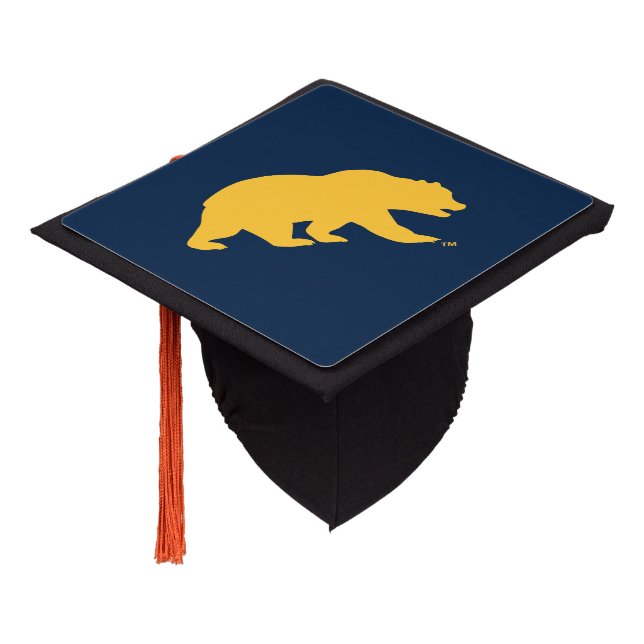 Cal Golden Bear Graduation Cap Topper (Angled)
