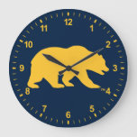 Cal Golden Bear Large Clock at Zazzle