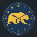 Cal Golden Bear Large Clock<br><div class="desc">Check out these new UC Berkeley designs! Show off your Cal Bear pride with these new UC Berkeley products. These make perfect gifts for the Bears student, alumni, family, friend or fan in your life. All of these Zazzle products are customizable with your name, class year, or club. Go Bears!...</div>