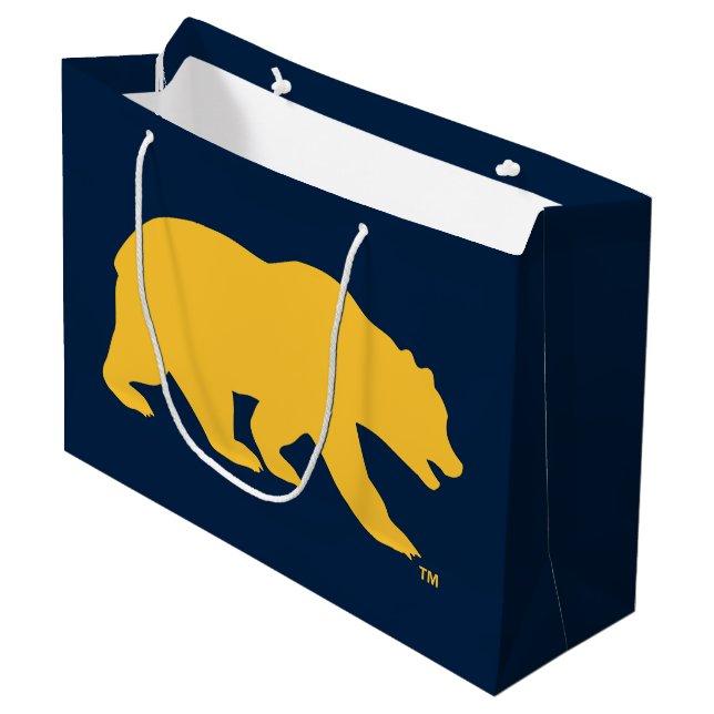 Cal Golden Bear Large Gift Bag (Front Angled)