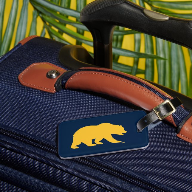 Cal Golden Bear Luggage Tag (Front Insitu 3)
