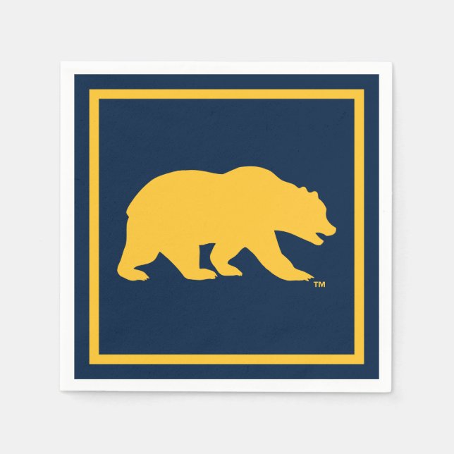 Cal Golden Bear Napkins (Front)