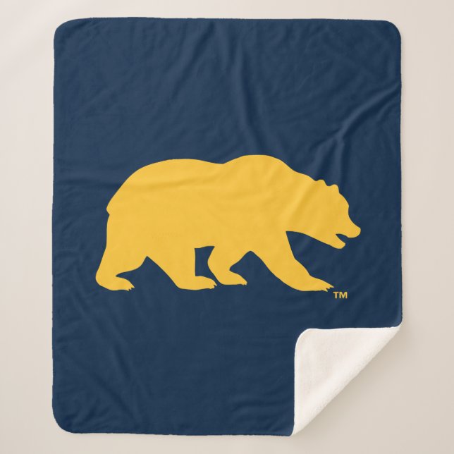 Cal Golden Bear Sherpa Blanket (Front)