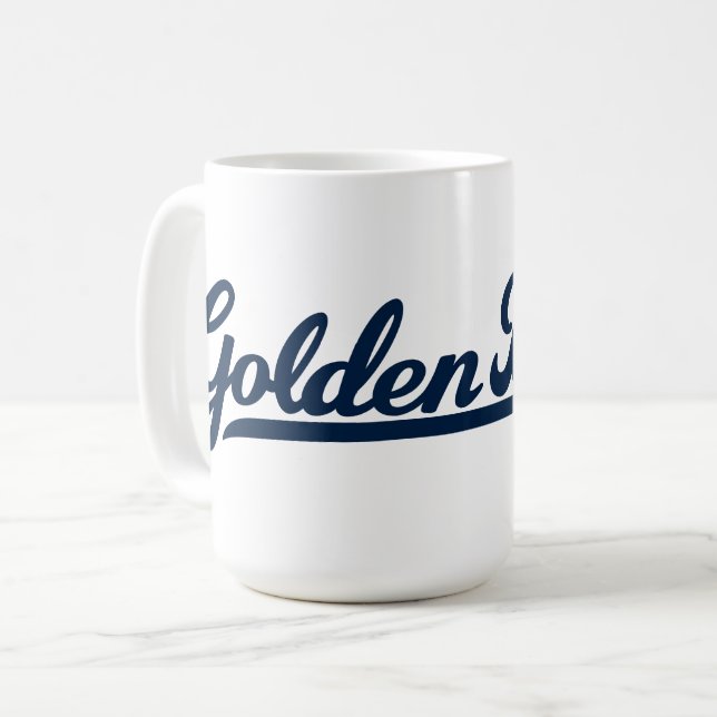 Cal Golden Bears Blue Script Coffee Mug (Front Left)