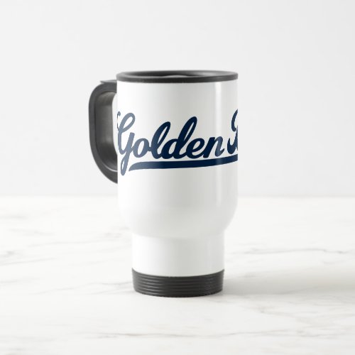 Cal Golden Bears Blue Script Travel Mug