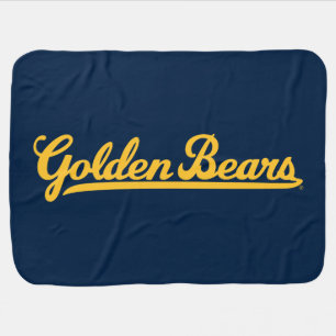 Cal Golden Bears Gold Script Baby Blanket