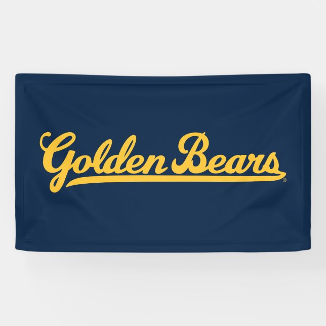 Cal Golden Bears Gold Script Banner (Horizontal)