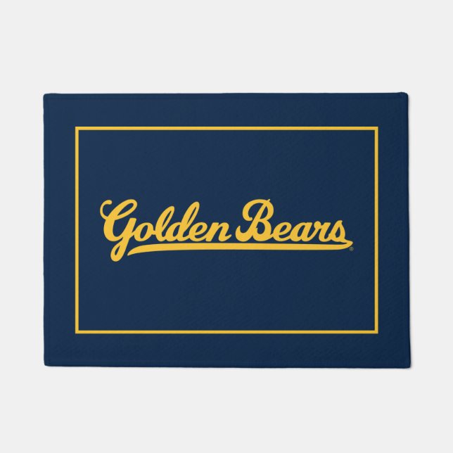 Cal Golden Bears Gold Script Doormat (Front)