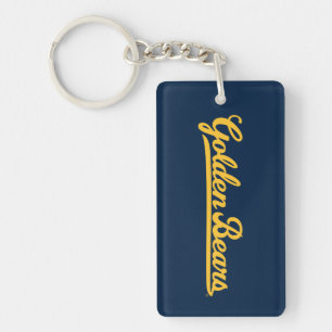 Cal Golden Bears Gold Script Keychain