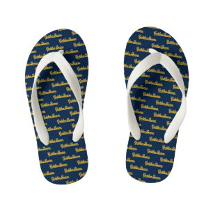 Cal Golden Bears Gold Script Kid's Flip Flops