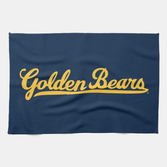 Cal Golden Bears Gold Script Kitchen Towel (Horizontal)