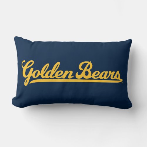 Cal Golden Bears Gold Script Lumbar Pillow