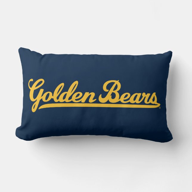 Cal Golden Bears Gold Script Lumbar Pillow (Front)