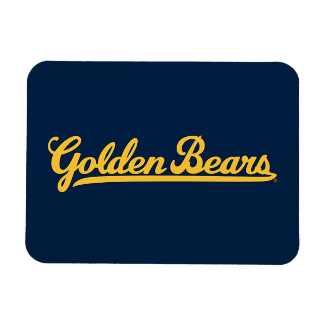 Cal Golden Bears Gold Script Magnet (Horizontal)