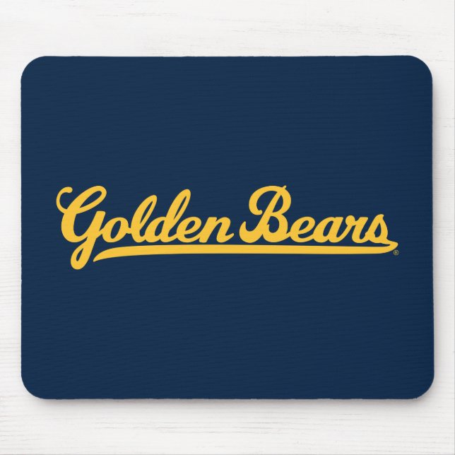 Cal Golden Bears Gold Script Mouse Pad (Front)