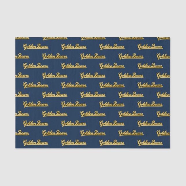 Cal Golden Bears Gold Script Tissue Paper (Front)