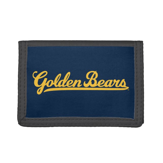 Cal Golden Bears Gold Script Trifold Wallet (Front)