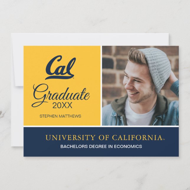 Cal Graduation Invitation (Front)