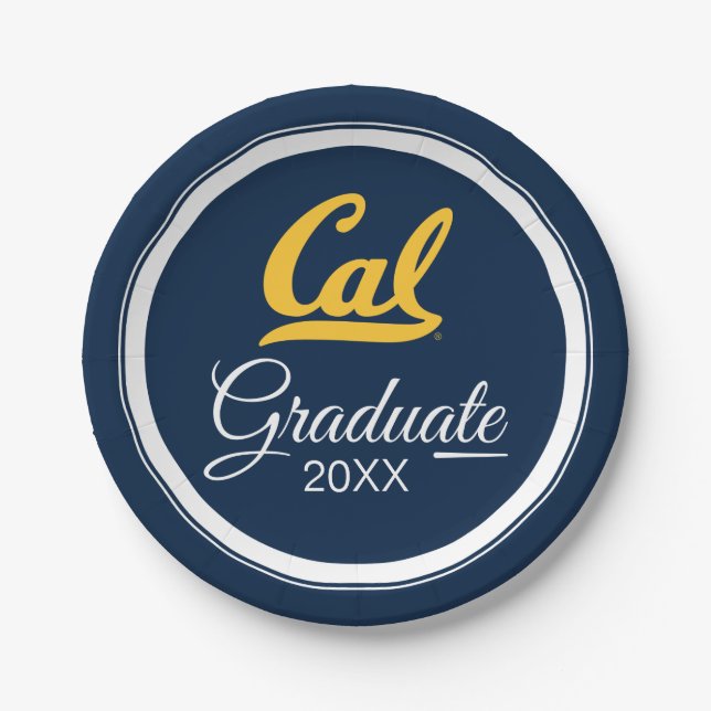 Cal Graduation Paper Plates (Front)