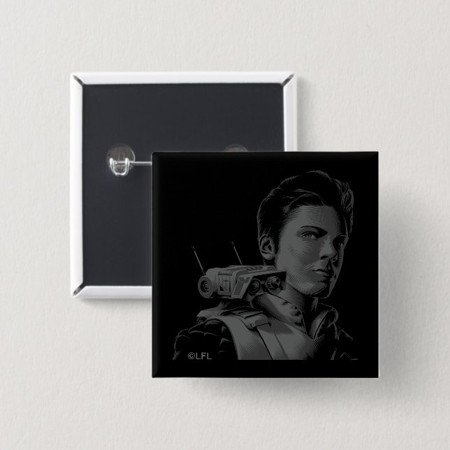 Cal Kestis & BD-1 Outline Button (Front & Back)