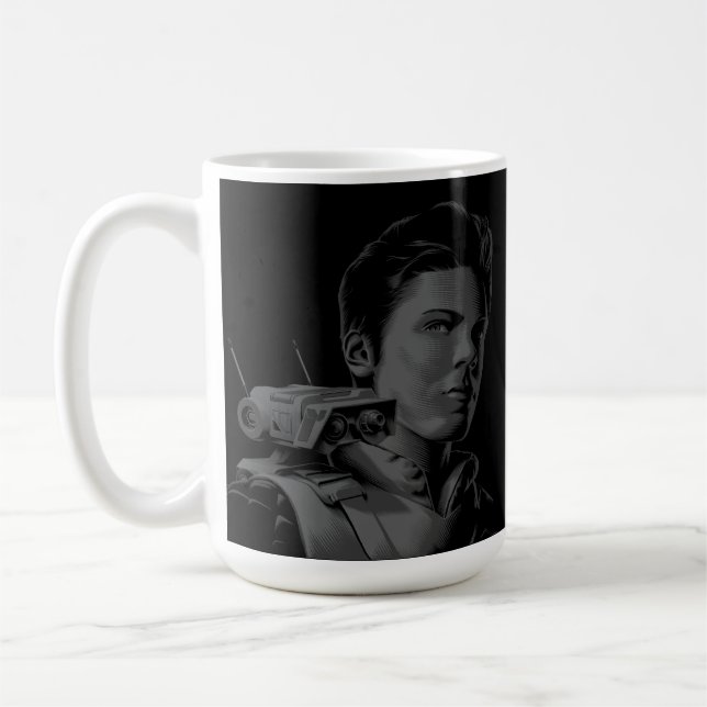 Cal Kestis & BD-1 Outline Coffee Mug (Left)