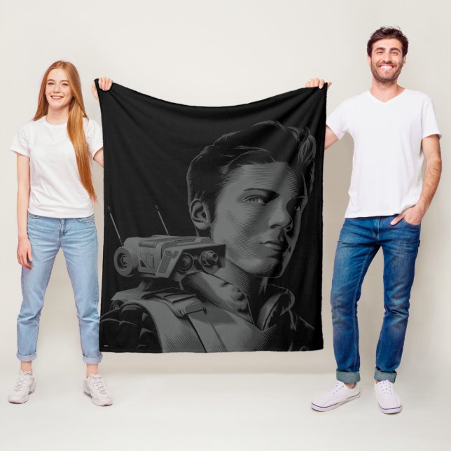 Cal Kestis & BD-1 Outline Fleece Blanket (In Situ)