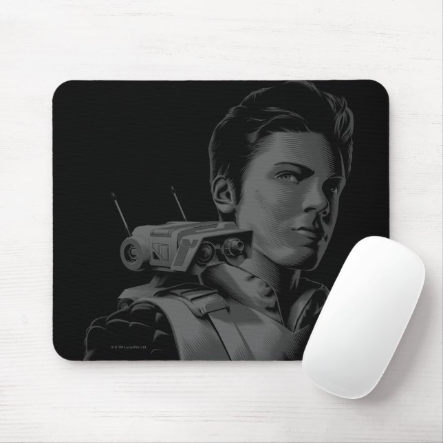Cal Kestis & BD-1 Outline Mouse Pad (With Mouse)
