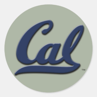 Cal Logo Classic Round Sticker