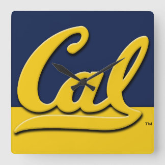 Cal Logo Square Wall Clock