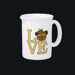 Cal Love Beverage Pitcher<br><div class="desc">Check out these new UC Berkeley designs! Show off your Cal Bear pride with these new UC Berkeley products. These make perfect gifts for the Bears student, alumni, family, friend or fan in your life. All of these Zazzle products are customizable with your name, class year, or club. Go Bears!...</div>